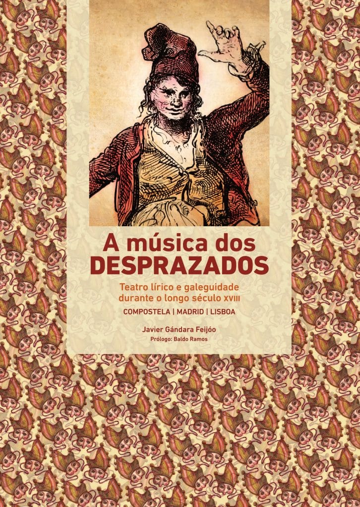 Portada de "A música dos desprazados" por Javier Gándara Feijóo