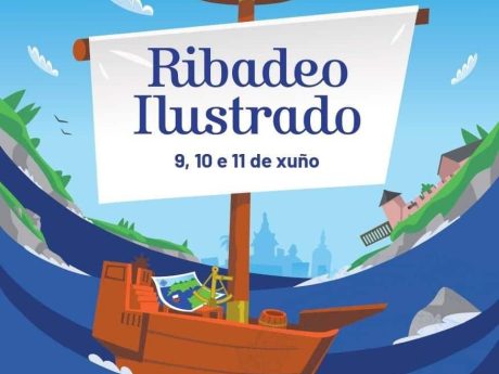 Cartel Ribadeo ilustrado 1